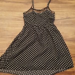 Black polka dot sundress sizeS